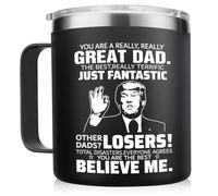 Qimofinee Gifts for Dad from Daughter, Son - Dad Gifts from Daughter, Son for Fathers Day - Funny Dad Birthday Gifts,Birthday Gifts for Dad, Best Dad Mug 14Oz Gifts for Men Dad Husband and Grandpa