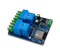 qimoi 2-Channel WIFI Relay Module 30A -32E Development Board Module for Home Wireless Control DC7-28/5V