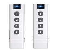 qimoi 2pcs Tuya ZigBee Control Devices Smart Wireless Scene Switch 4 Key Remote Portable Remote Controls for Home Smart Life