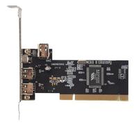 qimoi 3 Port IEEE 1394 Firewire Card PCI Firewire Adapter IEEE 1394 PCI Controller Card for Desktop PC