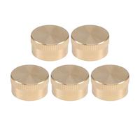 qimoi 5 Pieces Solid Brass Refill Cap 1 LB Propane Bottle Cap Gas Tank Cylinder Sealed Cap Protect Cap for Outdoor Stove