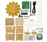 qimoi Colorful LED Sunflower Bluetooth Speaker Kit Music Spectrum Electronic Production DIY Welding Practice Diy Electronic Kit Welding Practice Parts