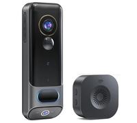 qimoi Dual Doorbell Camera Wireless No Subscription,2K Smart Door Camera Wireless,with AI Human Detection, Night Vision