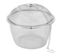 qimoi Extra Large Stainless Steel Twist Lock Mesh Tea Ball Tea Infuser with Hook Chain