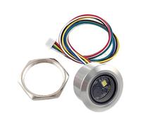 qimoi GM861-LED White Fill Lighting 2D/1D USB/UART DC3.3V QR Code Round Barcode Module Metal Enclosure Scanner Silver