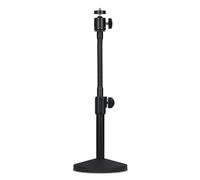 qimoi Hose Desktop Webcam Stand Adjustable Metal Desk Tripod Streaming Support with Sturdy Mount Base