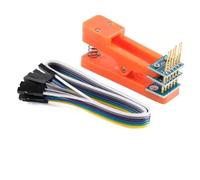 qimoi PCB Clip 2.54mm Spacing Clamp Test Stand Burning Fixture Probe Pogo Pin Download Program Burn 4P 5P 6P Cable 6p