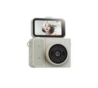 qimoi Thumb Keychain Camera Flip Screen 1.47-Inch Action Camera 1080P Retro Style Camcorder Gray