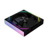 qimoi V2RS Case Fan Magic Block Free Splicing 120mm PC Computer 12V Chassis Fan Lian 3PIN 5V ARGB Light Li Black,B