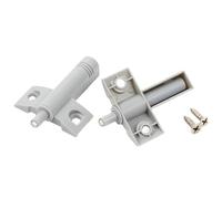 Qimopi 2-Pack Kitchen Cabinet Door Damper Soft Close Buffers for Quiet Drawer Closing Anti-Slam Grey ABS Material