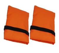 Qimopi 2-Pack Outdoor Faucet Cover Waterproof Oxford Fabric Tap Protector for Winter Freeze Protection 14cm x 20cm (Orange)