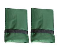 Qimopi 2-Pack Outdoor Faucet Cover Waterproof Oxford Fabric Tap Protector for Winter Freeze Protection 14cm x 20cm (Dark Green)