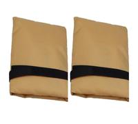 Qimopi 2-Pack Outdoor Faucet Cover Waterproof Oxford Fabric Tap Protector for Winter Freeze Protection 14cm x 20cm (Brown)