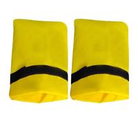 Qimopi 2-Pack Outdoor Faucet Cover Waterproof Oxford Fabric Tap Protector for Winter Freeze Protection 14cm x 20cm (Yellow)