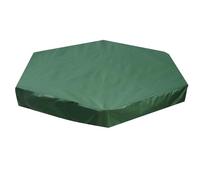 Qimopi Oxford Cloth Sandpit Cover Waterproof Dustproof Hexagonal Green (230x200cm)