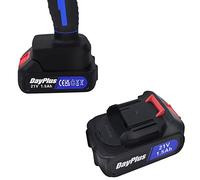 Qimu 21V Lithium Battery 1500mAh Capacity Rechargeable Battery for 21V Cordless Mini Chainsaw, 4-Inch Electric Chainsaw Battery