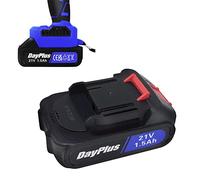 Qimu 21V Lithium Battery 1500mAh Large Capacity Rechargeable Battery for 21V Mini Chainsaw, 4-Inch Electric Chainsaw Battery