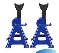 Qimu 2Pcs Heavy Duty 3 Ton Axle Stands for Car Van Adjustable Axle Jack Stands Steel Car Repair Stand Lifting Tool, Ratchet Type Support Lift 29-43cm