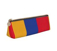 QIN&ZHENG Flag of Armenia Print Small Leather Triangular Pouch Lightweight Cosmetic Case Novelty Compact Organizer, White, One Size, Stylish, White, One Size, Stylish