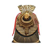 QIN&ZHENG Palm Tree Rocky Shore print Drawstring Gifts Bag for Women Christmas Birthday Personalized Present Bag,1 Piece