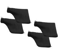 QINALO Black Dust Collection Bag for 255 Miter Saw - with Zipper and Adjustable Wired Bracket, Easy to Carry and Store (Pack of 4)