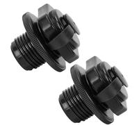 QINBINENG 2 Pcs Inflatable Dinghy Air Valve Inflatable Boat Spiral Air Plugs One Way Inflation Replacement Screw Boston Valve for Rubber Dinghy Raft Kayak Pool Boat Airbeds (22mm)