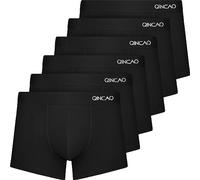 QINCAO Boxer Shorts Mens 6 Pack, No Itchy Labels, Cotton Underwear Retro Trunks, Underwear Gift Set