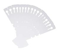 QincLing 200 PCS Waterproof Tree Tags - White Nursery Plant Labels, Plastic Wrap Around Hanging Markers With Loop Lock for Garden
