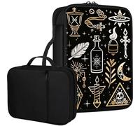 Qindaiwen Bible Cover for Women Kids, Bible Carrying Case Church Bag Bible Protective with Zippered Back Pocket, Gift for Adults Lady Women Men, Various Icons