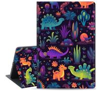 Qindaiwen Case for Galaxy Tab A9+/A9 Plus 11 inch 2023, Slim Folio Stand Protective Smart Cover for Tab A9 Plus Tablet (SM-X210/X216/X218), Auto Wake/Sleep, Colorful Dinosaurs