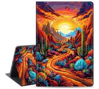 Qindaiwen Case for Lenovo Tab M11 (TB-330FU/330XU) 11", Slim PU Leather Folio Stand Cover for Lenovo Tab M11 with Auto Wake/Sleep, Durable Protection, Desert Landscape