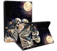 Qindaiwen Designed for 13 Inch Microsoft Surface Pro X Case, Lightweight Protective, Multiple Angle, PU Leather Slim Folio Stand Smart Cover with Auto Wake/Sleep, Love to Embrace