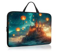 Qindaiwen Laptop Sleeve Case 13-14 Inch, Shockproof Protective Cover, Durable Water-Resistant Bag Compatible for MacBook, HP, Lenovo, Dell, ASUS, Mage of a Castle Design