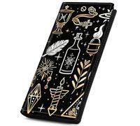 Qindaiwen RFID Wallet for Women, PU Leather Wallets for Women Men with Money and Phone Pockets, Multiple Card Slots, Dual Magnetic Clasp Closure Bifold Wallet - Ideal for Gift, Horse, Various Icons