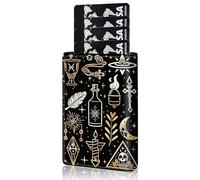 Qindaiwen Slim Wallet for Men, Pop Up Card Holder RFID Blocking Metal Wallet Sunflower Design Holds Up to 9 Cards, Pop Up wallet for Notes and Coins and Debit Cards, Various Icons
