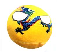 Qing Dynsaty 10cm Countryballs Country Ball Cute China Chinese Dragon Asia Flag Cuddly Meme Ball Toy Gift