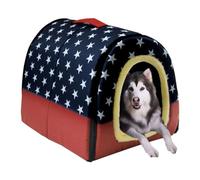 qing yun Large Dog House Kennel Luxury Warm Dog Cushion Bed,XL XXL Indoor Dog Kennel House Large Dog Bed Cat Cave Igloo Indoor Outdoor Washable (XXL 92 * 68 * 72cm,B)