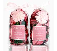 Qingbei Rina Pot pourri Bags, Pink Pot pourri Bowl Filler,Rose Scented Pot pourri Dried Flower,Home Fragrance Sachet,Bathroom Decor-Small