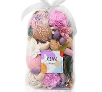 Qingbei Rina Spring Pot pourri Bags, Lavender Scented Pot pourri Bowl Filler Dried Flower,Large Decorative Vase Filler,Home Fragrance Sachets,500g(Purple)