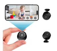 QingCming Mini Spy Camera WiFi Hidden 1080P, Wireless Camera with Motion Detection, Real-Time App Control, Night Vision, Cloud & TF Storage, Small Home Security Nanny Cam for Monitoring