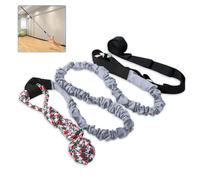 QINGFANGLI Outdoor Bungee Tug Toy，Dog Toy Hanging, Interactive Exercise Play Cord & Tether with Chew Rope Toy for Large Breed Puppies & Small Dog adult (Gray)