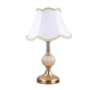 QINGGANG-0224 Bedside Lamps Simple Glass Desk Lamp Unique Study Bedroom Bedside Warm and Cozy for Reading