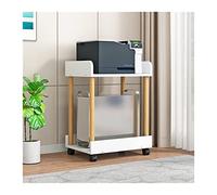 QINGGANG-0224 computer tower stand 2/3/4-Tier Movable PC Tower Stand with Storage, Rolling Floor-Standing Printer Host Shelf with Caster Wheels for Home Office(2-tier)