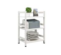 QINGGANG-0224 desk shelf organiser Three Printer Shelf Desk Sub Floor Multi-layer Office with Put Copier Bracket Household Storage Shelf(Medium)
