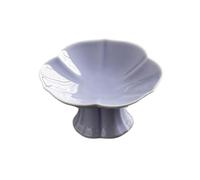 QINGGANG-0224 Dipping Bowls Serving Platter Decoration Modern Multipurpose Ceramic Tray Serving Plate Fruit Bowl(Purple)