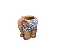 QINGGANG-0224 flower pots indoor Elephant Shaped Flower Pot Cymbidium Patio Garden Balcony Home Ornaments Floor Large Decorative(Large)