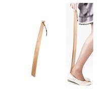 QINGGANG-0224 shoe horn 1pc 38cm Professional Wooden Shoe Horn Flexible Long Handle Shoehorn Useful Shoe Lifter Professional Shoe Spoon Home Tools