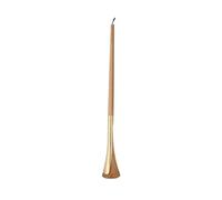 QINGGANG-0224 shoe horn Brass Wooden Shoe Puller With Extended Handle Home Use Self Standing Light Luxury Shoe Wearing Device