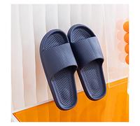 QINGGANG-0224 slipper Fashion Personality Men's Home Slippers Summer Couple Sandals Home Bathroom Shoes For Men And Women Shower Bathing Sliders Slipper(Deep Blue,44-45)