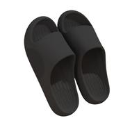QINGGANG-0224 slipper Men Bathroom Slippers Soft Non-Slip Shower Sandals Men's Indoor Home House Beach Shoes Shower Bathing Sliders Slipper(Black,50-51)